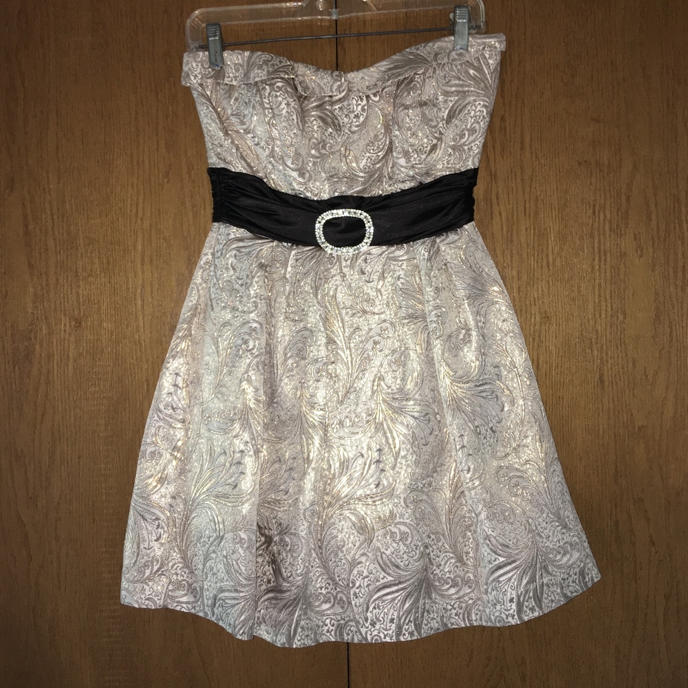 Champagne Colored Cocktail Dress